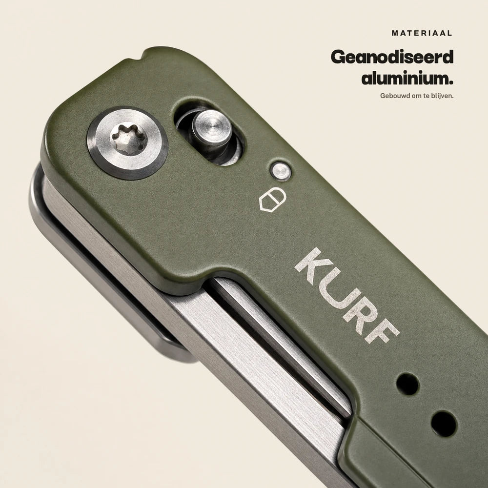 Detail geanodiseerd aluminium van de Kurf Multi